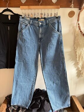 Levi's Straight Leg Jeans in Light Blue Denim